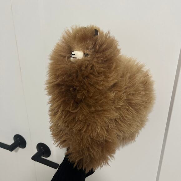 Alpaca Real Fur Stuffed Animal - Picture 4 of 4